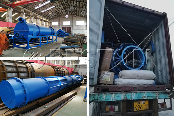 Sawdust charcoal making machine